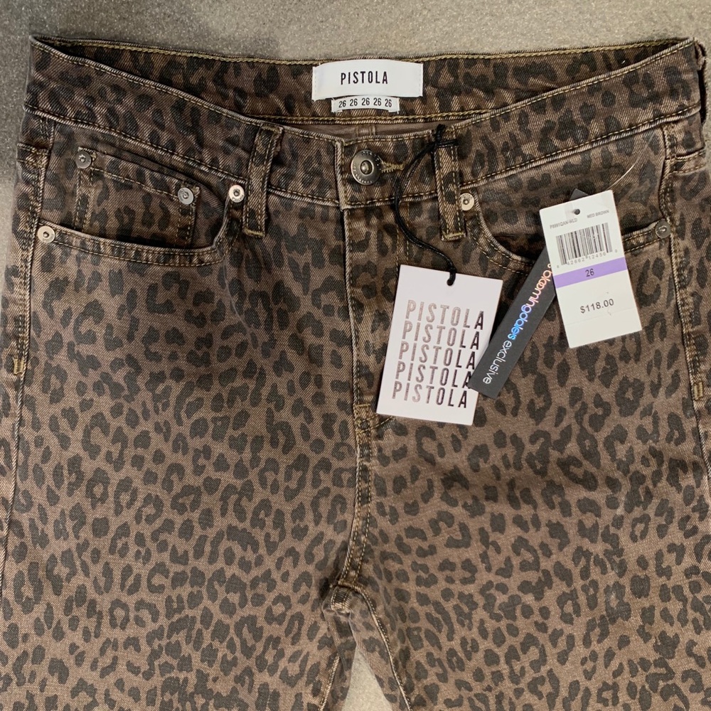 Pistola Leopard Print Jean - Picture 4 of 6